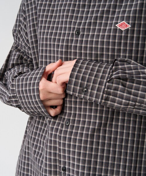 DANTON(ダントン)の「Women's Nylon Taffeta Regular Collar Shirt(シャツ/ブラウス・レディース・ブラック系その他/ブラウン系その他/ブルー系その他5・34/36)」の10枚目の写真