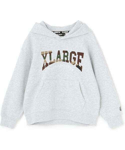 XLARGE KIDS（エクストララージキッズ）の「カモロゴパーカー（パーカー・キッズ・ブラック/トップグレー・120cm/140cm/130cm/110cm/100cm）」の2枚目の写真