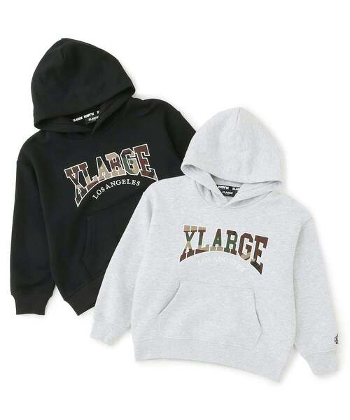 XLARGE KIDS（エクストララージキッズ）の「カモロゴパーカー（パーカー・キッズ・ブラック/トップグレー・120cm/140cm/130cm/110cm/100cm）」の4枚目の写真