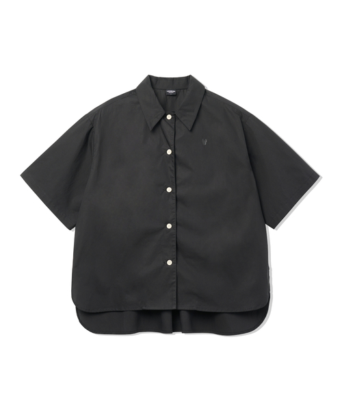 LIFE WORK(ライフワーク)の「レディース スリットミニマル半袖シャツ(Tシャツ/カットソー・レディース・ブラック/ベージュ・SMALL/MEDIUM)」の2枚目の写真