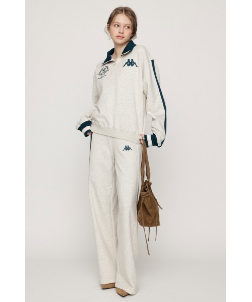 SLY(スライ)の「KAPPA x SLY HALF ZIP SW TOPS カッパスライハーフジップスウェットトップス 秋服(スウェット・レディース・ネイビー/ホワイト系その他2・FREE)」の4枚目の写真