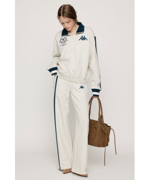 SLY(スライ)の「KAPPA x SLY HALF ZIP SW TOPS カッパスライハーフジップスウェットトップス 秋服(スウェット・レディース・ネイビー/ホワイト系その他2・FREE)」の5枚目の写真