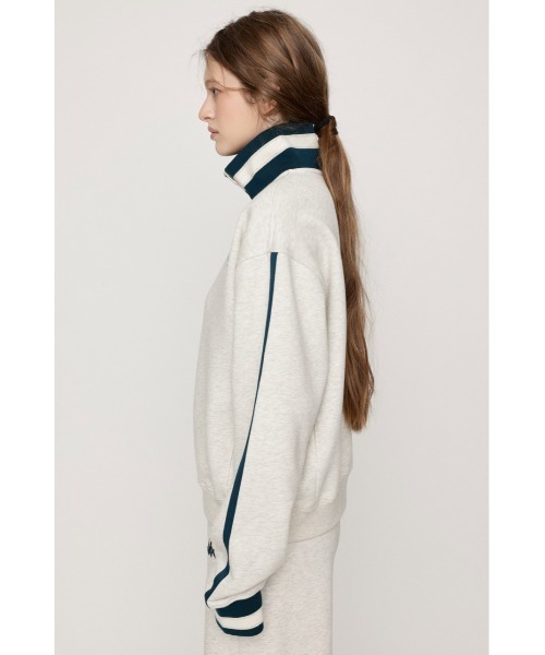 SLY(スライ)の「KAPPA x SLY HALF ZIP SW TOPS カッパスライハーフジップスウェットトップス 秋服(スウェット・レディース・ネイビー/ホワイト系その他2・FREE)」の9枚目の写真