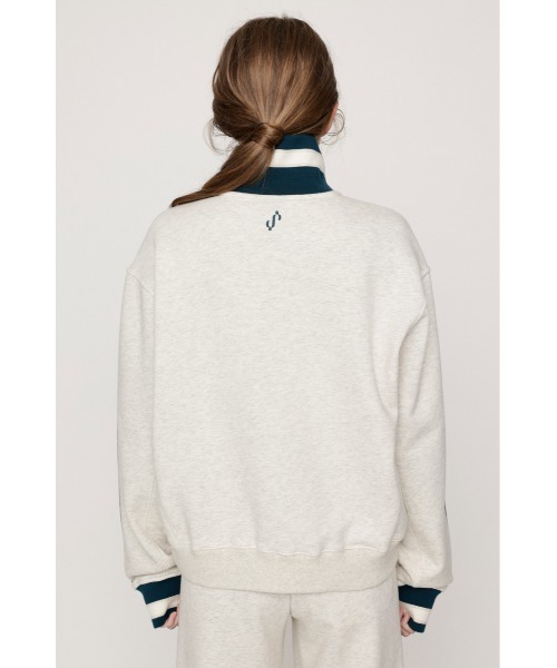 SLY(スライ)の「KAPPA x SLY HALF ZIP SW TOPS カッパスライハーフジップスウェットトップス 秋服(スウェット・レディース・ネイビー/ホワイト系その他2・FREE)」の10枚目の写真