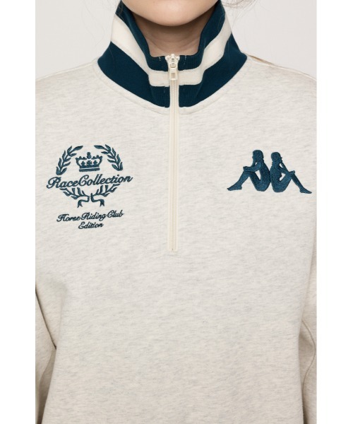SLY(スライ)の「KAPPA x SLY HALF ZIP SW TOPS カッパスライハーフジップスウェットトップス 秋服(スウェット・レディース・ネイビー/ホワイト系その他2・FREE)」の12枚目の写真