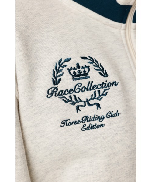 SLY(スライ)の「KAPPA x SLY HALF ZIP SW TOPS カッパスライハーフジップスウェットトップス 秋服(スウェット・レディース・ネイビー/ホワイト系その他2・FREE)」の14枚目の写真