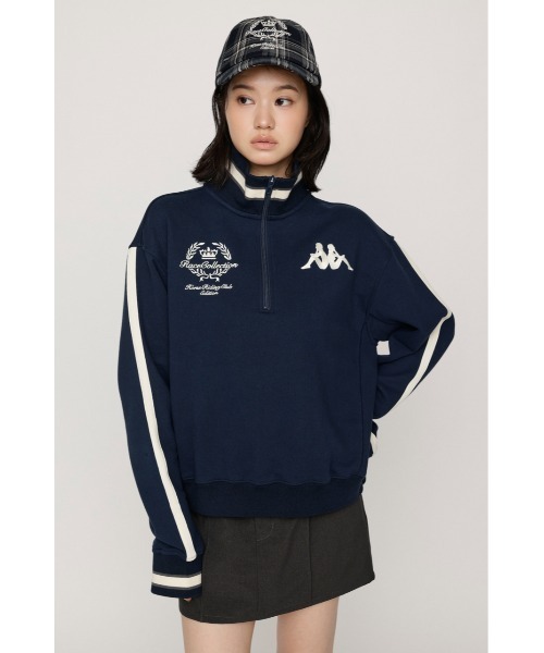 SLY(スライ)の「KAPPA x SLY HALF ZIP SW TOPS カッパスライハーフジップスウェットトップス 秋服(スウェット・レディース・ネイビー/ホワイト系その他2・FREE)」の20枚目の写真