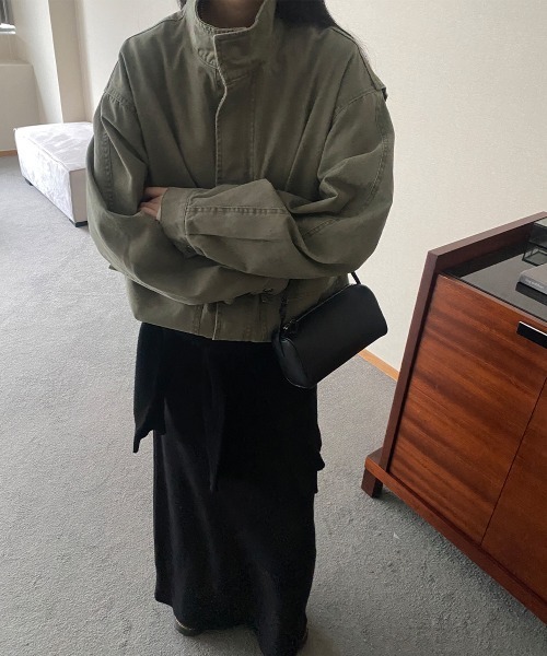 LOENNE(ロエヌ)の「Stand Collar Pocket Jacket / スタンドカラーポケットジャケット(Tシャツ/カットソー・レディース・ベージュ/カーキ・FREE)」の13枚目の写真