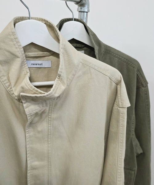 LOENNE(ロエヌ)の「Stand Collar Pocket Jacket / スタンドカラーポケットジャケット(Tシャツ/カットソー・レディース・ベージュ/カーキ・FREE)」の19枚目の写真