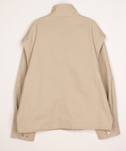 LOENNE(ロエヌ)の「Stand Collar Pocket Jacket / スタンドカラーポケットジャケット(Tシャツ/カットソー・レディース・ベージュ/カーキ・FREE)」の22枚目の写真