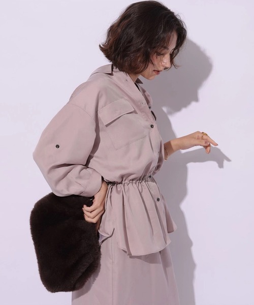 Arpege story(アルページュストーリー)の「ヴィンテージリヨセルドロストシャツ(シャツ/ブラウス・レディース・ピンク・2/1)」の7枚目の写真