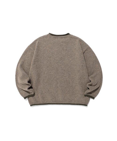 NICE GHOST CLUB(ナイスゴーストクラブ)の「BEARグラフィック ワイドクロップニット_ブラウン(NG2GFFK604A)(ニット/セーター・レディース・ブラウン・F)」の2枚目の写真