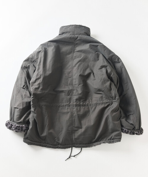 FREAK'S STORE(フリークスストア)の「リバーシブル ボア ジャケット(ブルゾン・メンズ・レオパード/オリーブ/ブラック/チャコールグレー・MEDIUM/LARGE)」の14枚目の写真
