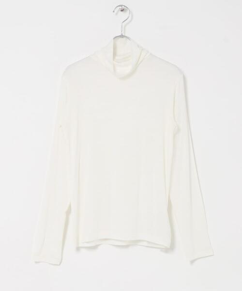 URBAN RESEARCH DOORS(アーバンリサーチドアーズ)の「カシミヤシルク混タートルネックカットソー(Tシャツ/カットソー・レディース・ブラック系その他/オフホワイト・FREE)」の6枚目の写真