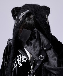 Ellno Loset(�G���m���[�b�g)��cat knit beanie/�L���b�g�j�b�g�r�[�j�[(�j�b�g�L���b�v/�r�[�j�[)