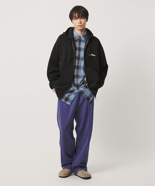 NICE WEATHER(ナイスウェザー)の「<NICE WEATHER>ビッグチェック シャツ(シャツ/ブラウス・メンズ・モカ/コバルトブルー・XS/L/S/M)」の9枚目の写真