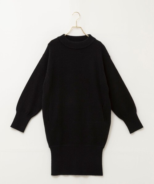 NOLLEY’S(ノーリーズ)の「【WEB限定】ワイドリブヘムロングニット(ニット/セーター・レディース・グレイッシュベージュ/グレー/ブラック・FREE)」の12枚目の写真