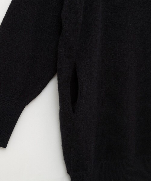 NOLLEY’S(ノーリーズ)の「【WEB限定】ワイドリブヘムロングニット(ニット/セーター・レディース・グレイッシュベージュ/グレー/ブラック・FREE)」の16枚目の写真