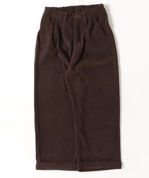 コーデュロイ　ロールアップ　 タックワイド パンツ
