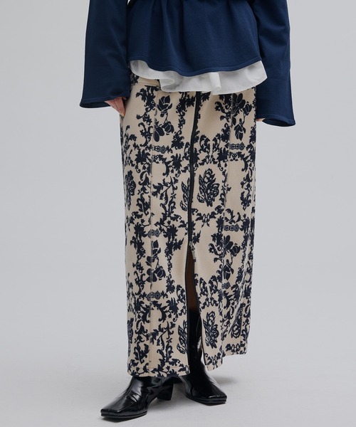 Ameri(�A����)��ZIP SLIT FLEECE SKIRT(�X�J�[�g)