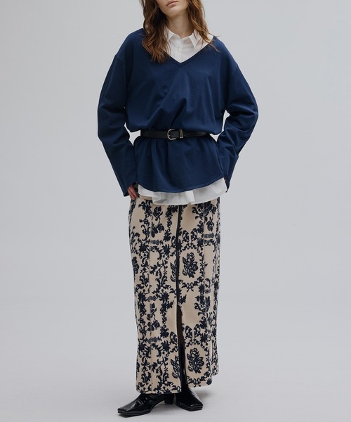ZIP SLIT FLEECE SKIRT（スカート）｜Ameri（アメリ）のファッション