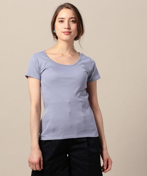 BEAUTY&YOUTH UNITED ARROWS（ビューティーアンドユースユナイテッドアローズ）の「BY ケミランショートスリーブ◆（Tシャツ/カットソー・レディース・ホワイト/ブラック/モカ/オリーブ/ライトブルー・FREE）」の5枚目の写真