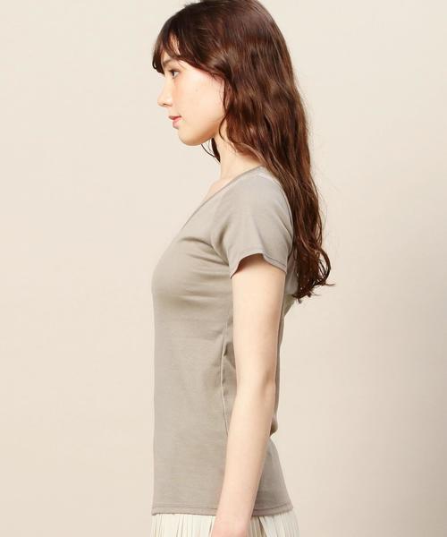 BEAUTY&YOUTH UNITED ARROWS（ビューティーアンドユースユナイテッドアローズ）の「BY ケミランショートスリーブ◆（Tシャツ/カットソー・レディース・ホワイト/ブラック/モカ/オリーブ/ライトブルー・FREE）」の8枚目の写真