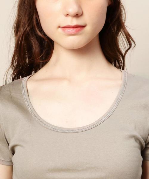 BEAUTY&YOUTH UNITED ARROWS（ビューティーアンドユースユナイテッドアローズ）の「BY ケミランショートスリーブ◆（Tシャツ/カットソー・レディース・ホワイト/ブラック/モカ/オリーブ/ライトブルー・FREE）」の10枚目の写真