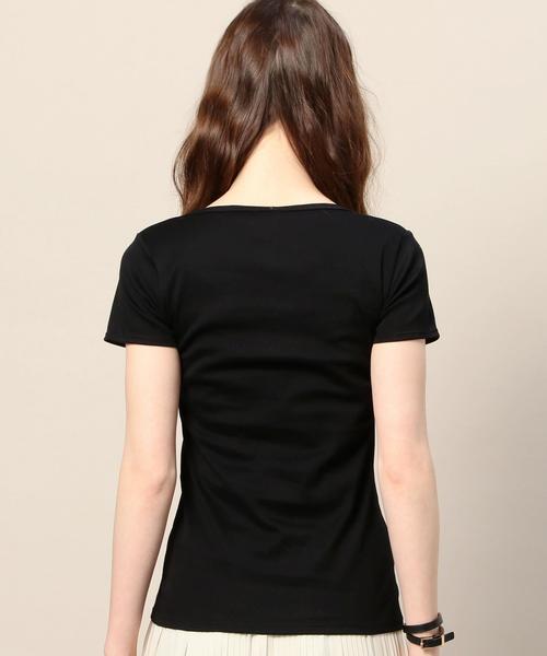 BEAUTY&YOUTH UNITED ARROWS（ビューティーアンドユースユナイテッドアローズ）の「BY ケミランショートスリーブ◆（Tシャツ/カットソー・レディース・ホワイト/ブラック/モカ/オリーブ/ライトブルー・FREE）」の15枚目の写真