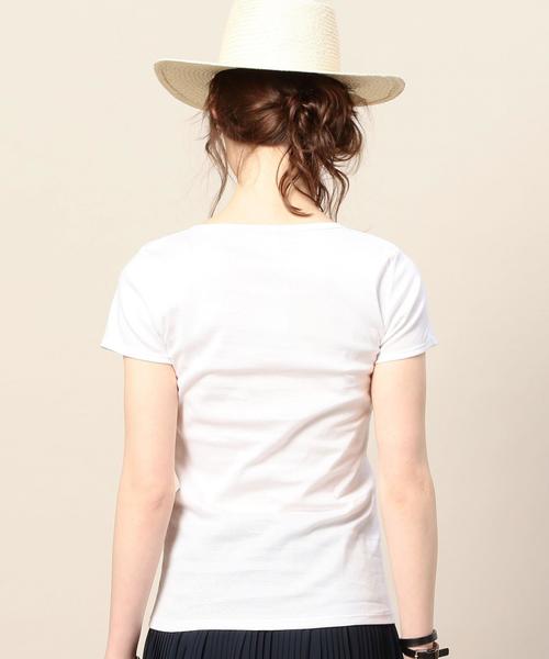 BEAUTY&YOUTH UNITED ARROWS（ビューティーアンドユースユナイテッドアローズ）の「BY ケミランショートスリーブ◆（Tシャツ/カットソー・レディース・ホワイト/ブラック/モカ/オリーブ/ライトブルー・FREE）」の17枚目の写真