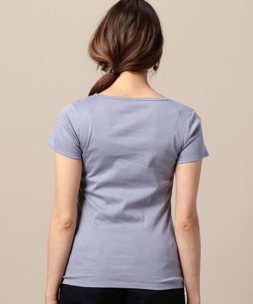 BEAUTY&YOUTH UNITED ARROWS（ビューティーアンドユースユナイテッドアローズ）の「BY ケミランショートスリーブ◆（Tシャツ/カットソー・レディース・ホワイト/ブラック/モカ/オリーブ/ライトブルー・FREE）」の20枚目の写真