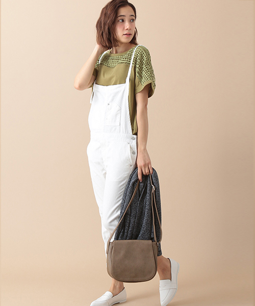 SEVENDAYS=SUNDAY（セブンデイズサンデイ）の「コーデュロイ　サロペットパンツ（サロペット/オーバーオール・レディース・オフホワイト/ベージュ/ネイビー・LARGE/MEDIUM）」の2枚目の写真