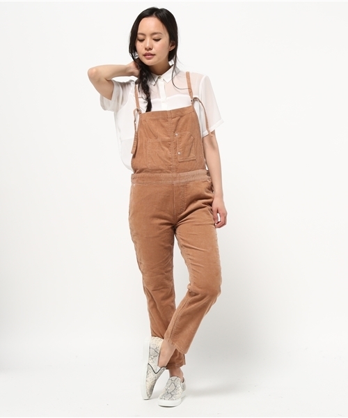 SEVENDAYS=SUNDAY（セブンデイズサンデイ）の「コーデュロイ　サロペットパンツ（サロペット/オーバーオール・レディース・オフホワイト/ベージュ/ネイビー・LARGE/MEDIUM）」の12枚目の写真