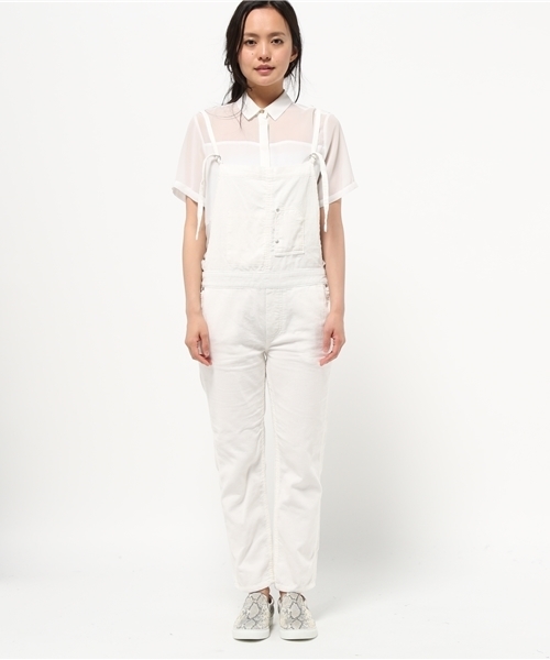 SEVENDAYS=SUNDAY（セブンデイズサンデイ）の「コーデュロイ　サロペットパンツ（サロペット/オーバーオール・レディース・オフホワイト/ベージュ/ネイビー・LARGE/MEDIUM）」の4枚目の写真