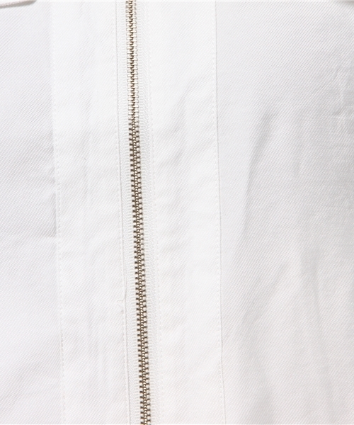 ikka(イッカ)の「7分袖ダブルポケットジップブルゾン(ブルゾン・レディース・オフホワイト/オリーブ/ベージュ・LARGE/MEDIUM)」の12枚目の写真