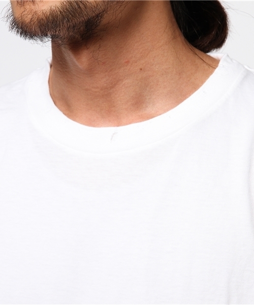 RAGS McGREGOR （ラグスマックレガー）の「DAMAGE TEE（Tシャツ/カットソー・メンズ・ホワイト/ブラック・L/S/M）」の5枚目の写真