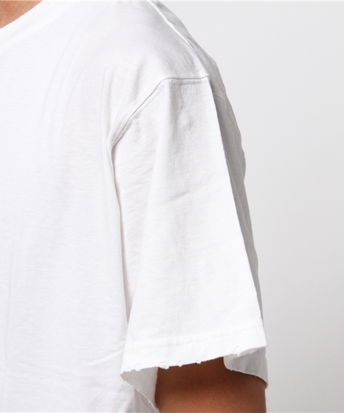 RAGS McGREGOR （ラグスマックレガー）の「DAMAGE TEE（Tシャツ/カットソー・メンズ・ホワイト/ブラック・L/S/M）」の6枚目の写真