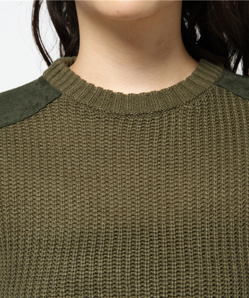 koe（コエ）の「肩パッチ付ニットトップ（ニット/セーター・レディース・カーキ・L/M/S）」の8枚目の写真