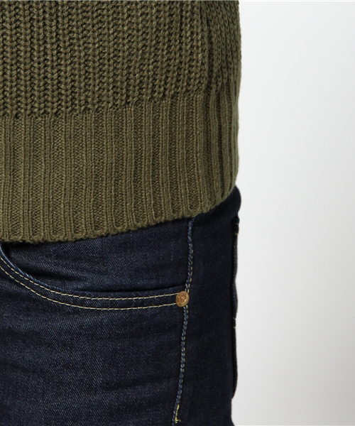 koe（コエ）の「肩パッチ付ニットトップ（ニット/セーター・レディース・カーキ・L/M/S）」の3枚目の写真