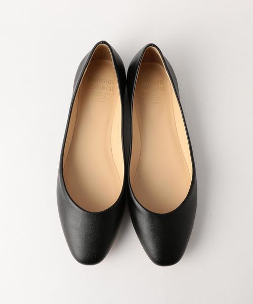 Boisson Chocolat（ボワソンショコラ）の「BBC ｿﾌﾄｽｸｴｱﾌﾗｯﾄ○（パンプス・レディース・ブラック/ベージュ/その他/ホワイト/ゴールド・23cm/22cm/24.5cm/22.5cm/25cm/23.5cm/24cm）」の2枚目の写真