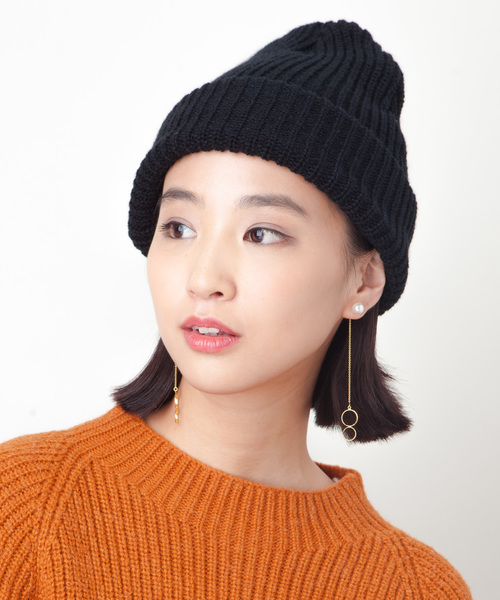 CABALLERO（キャバレロ）の「キャバレロ ニット帽 CABALLERO MILITARY WATCH KNIT PLAIN プレーン（ニットキャップ/ビーニー・レディース・ブラック/ブラック×ホワイト/レッド/マスタード/ブラック×グレー/オレンジ/グレー/カーキ/ネイビー/チャコール/バーガンディー/ロイヤルブルー/ブラウン/パープル/ブラック系その他3/イエロー系その他/グリーン系その他/グレー系その他/レッド系その他/グレー系その他2/レッド系その他2/ブラウン系その他/オレンジ系その他/ブラック系その他2/パープル系その他/ブラック系その他/ブルー系その他2/ブルー系その他・FREE）」の2枚目の写真