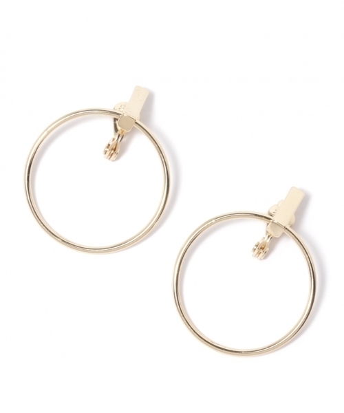 LEPSIM(レプシィム)の「ラウンドカクバークリップ 758895(イヤリング・レディース・ゴールド/シルバー・ONE SIZE)」の4枚目の写真