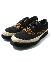 MIDWEST | bucchus			 レオパード切り替え(ドレスシューズ)