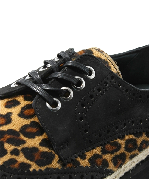 MIDWEST（ミッドウエスト）の「bucchus			 レオパード切り替え（ドレスシューズ・メンズ・ブラック・40/41）」の5枚目の写真