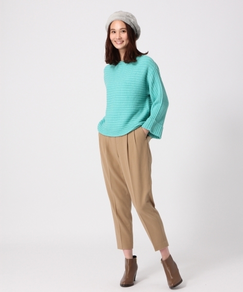 GLOBAL WORK（グローバルワーク）の「7ゲージイタリアワイドリブプルオーバー/758004（ニット/セーター・レディース・ブラック/グリーン系その他/イエロー/グレー・LARGE/SMALL/MEDIUM）」の7枚目の写真