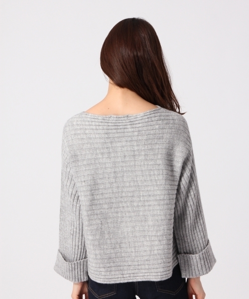 GLOBAL WORK（グローバルワーク）の「7ゲージイタリアワイドリブプルオーバー/758004（ニット/セーター・レディース・ブラック/グリーン系その他/イエロー/グレー・LARGE/SMALL/MEDIUM）」の13枚目の写真