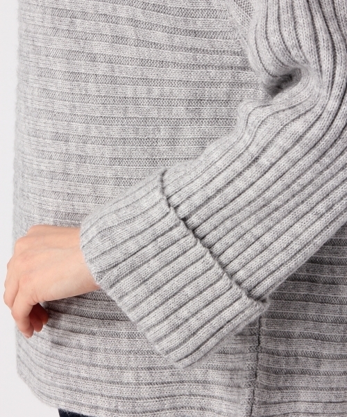 GLOBAL WORK（グローバルワーク）の「7ゲージイタリアワイドリブプルオーバー/758004（ニット/セーター・レディース・ブラック/グリーン系その他/イエロー/グレー・LARGE/SMALL/MEDIUM）」の14枚目の写真