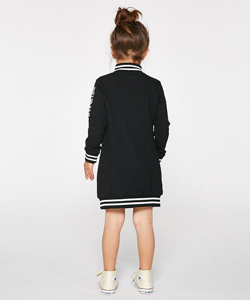 AZUL by moussy（アズールバイマウジー）の「ラインリブワンピース（ワンピース・キッズ・トップグレー/ブラック・100/110/120/130）」の8枚目の写真