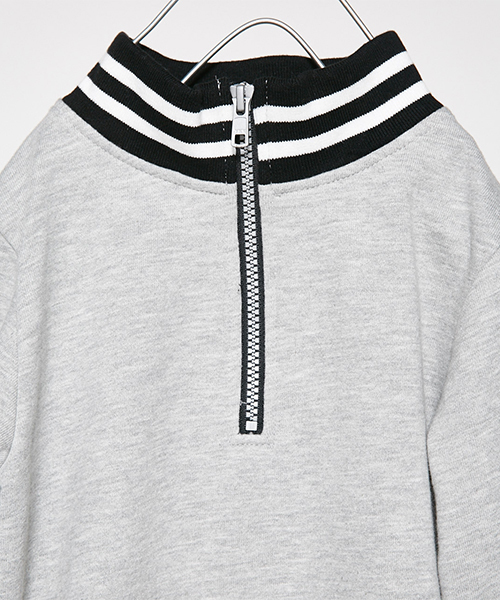 AZUL by moussy（アズールバイマウジー）の「ラインリブワンピース（ワンピース・キッズ・トップグレー/ブラック・100/110/120/130）」の17枚目の写真