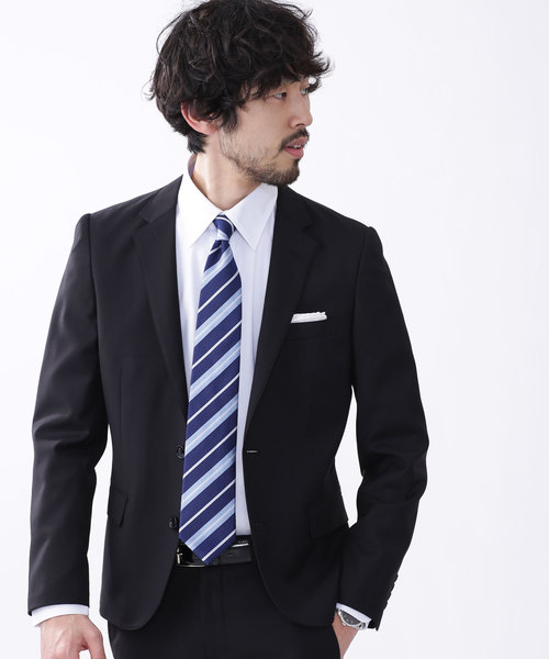 NANO universe（ナノユニバース）の「T/R Investment Jacket（スーツジャケット・メンズ・ブルー/ブラック/グレー・44/48/46）」の2枚目の写真